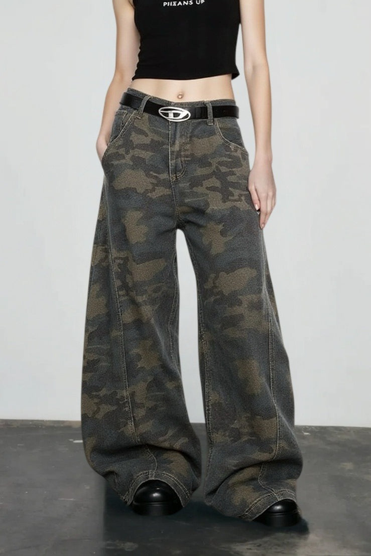 Retro Harajuku Camo Jeans Secondary image