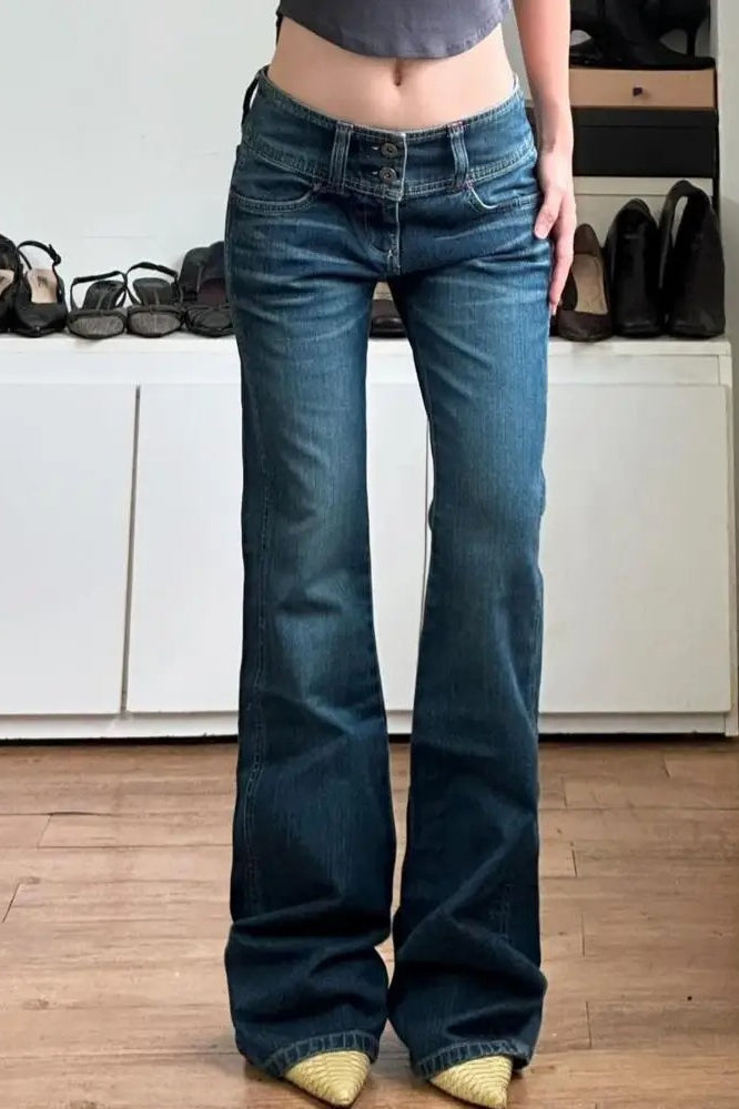 Vintage Low Rise Baggy Denim Jeans Secondary image