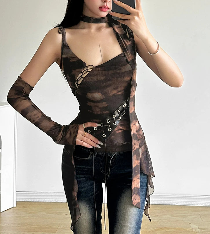 Chic Mesh Summer Sheer Top Secondary image