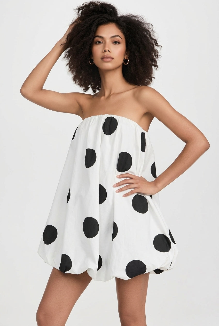 Polka Dot Print Bodycon Mini Dress Main image
