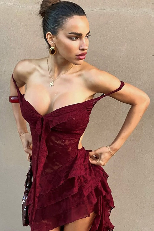 Lace Strapless Party Dress Secondary image
