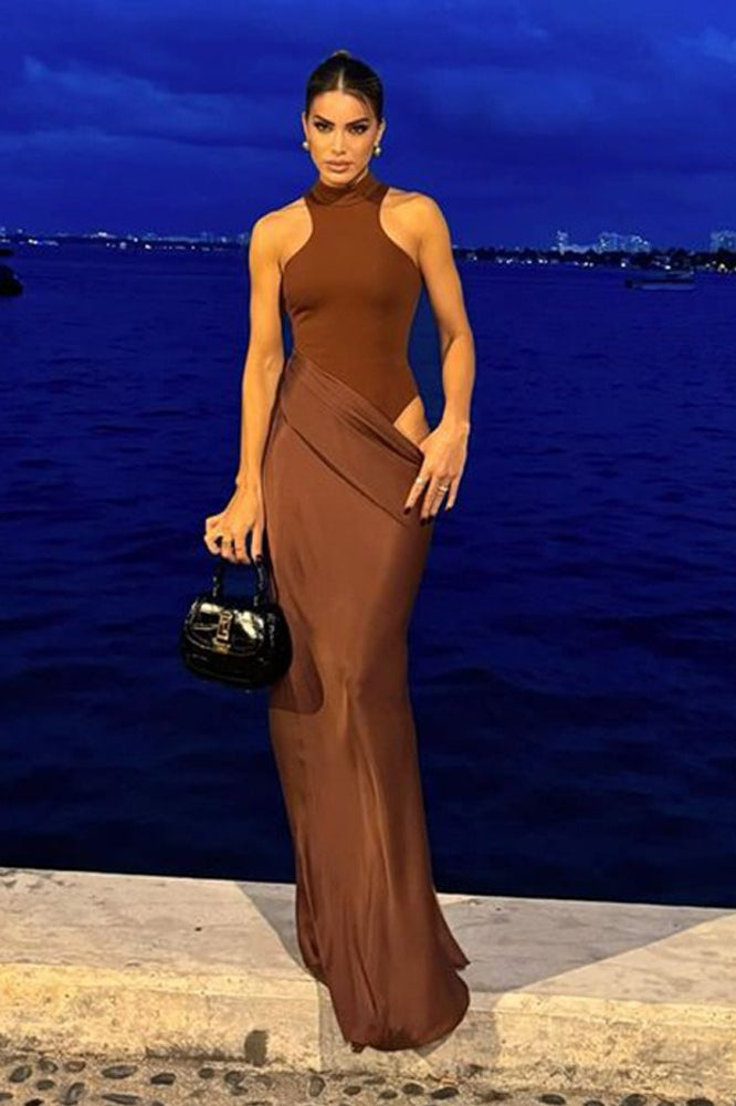 Cutout Sleeveless Slim Fit Maxi Dress Main image