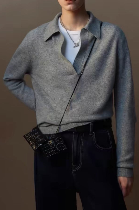 Relaxed Wool Blend Knit Top Main image
