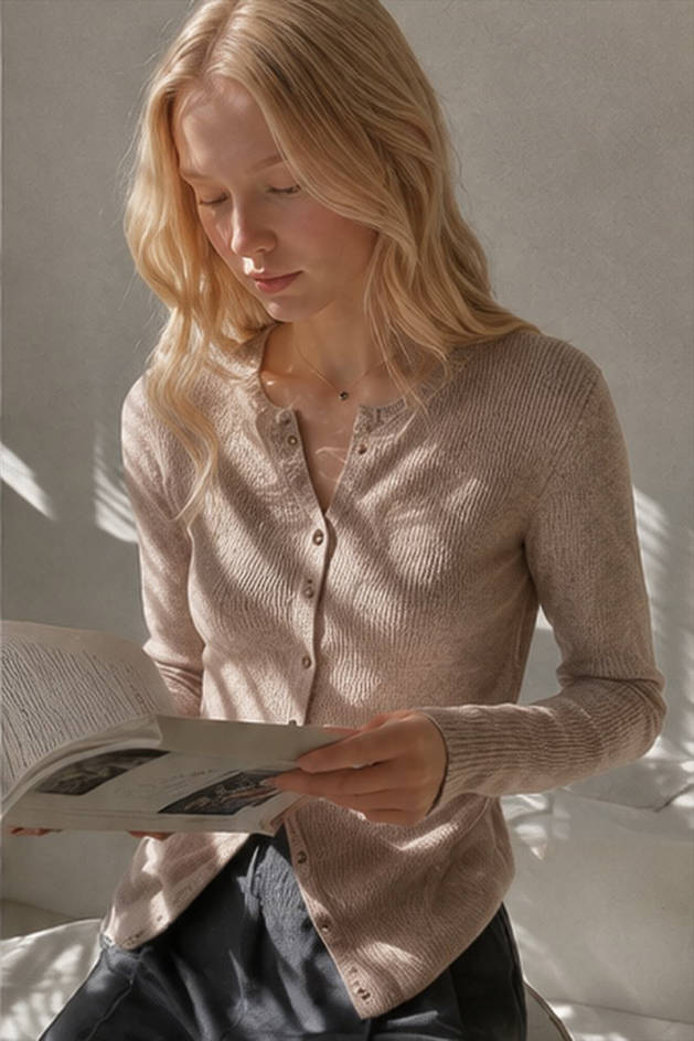 Tailored Knit Cardigan