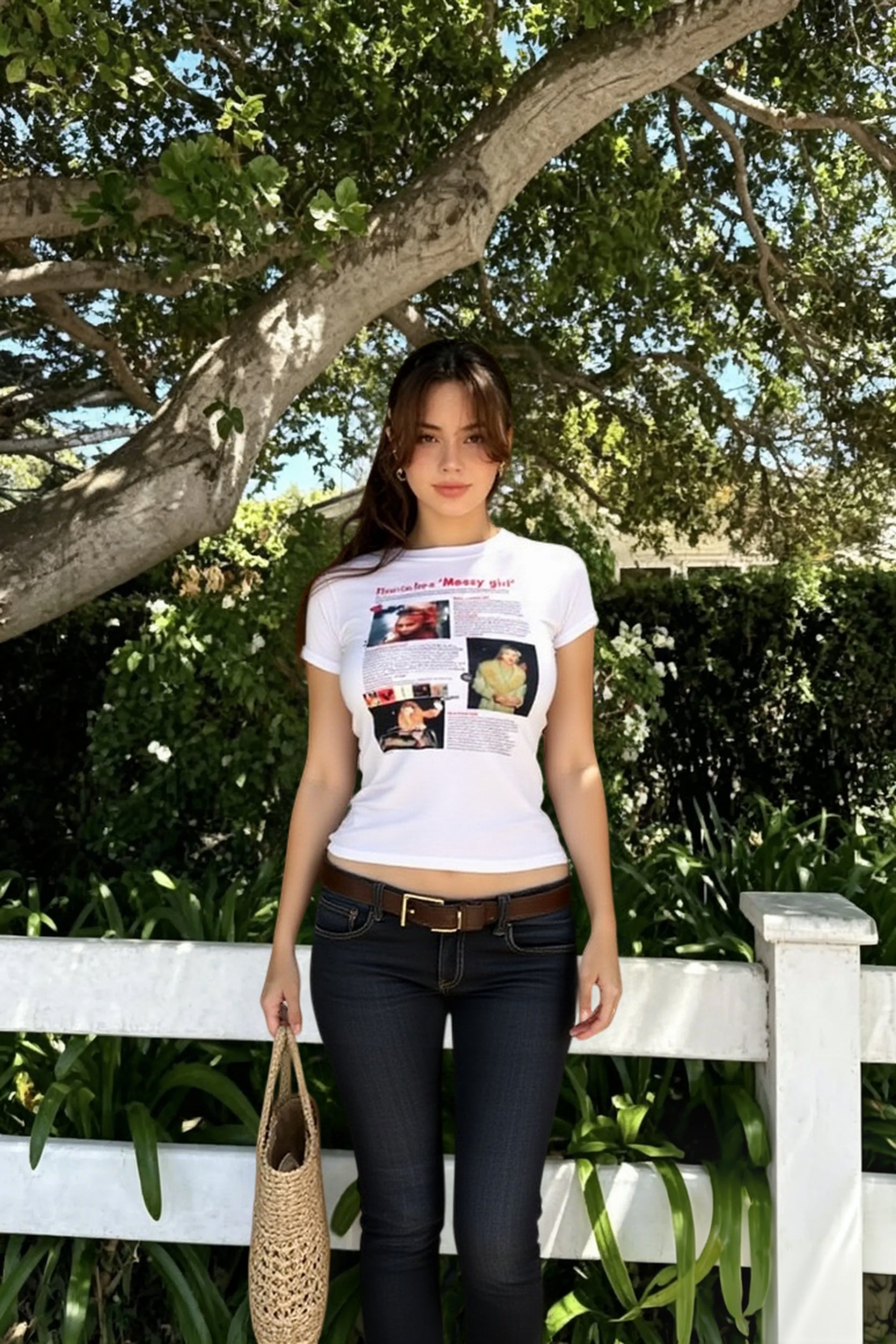 Gothic Letter Fairy Crop T-shirt Main image