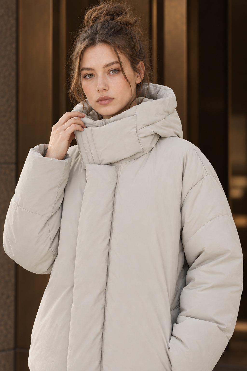Unisex High Neck Puffer Jacket Main image