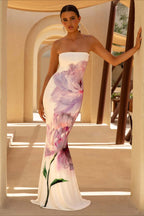 Strapless Bodycon Maxi Vacation Dress