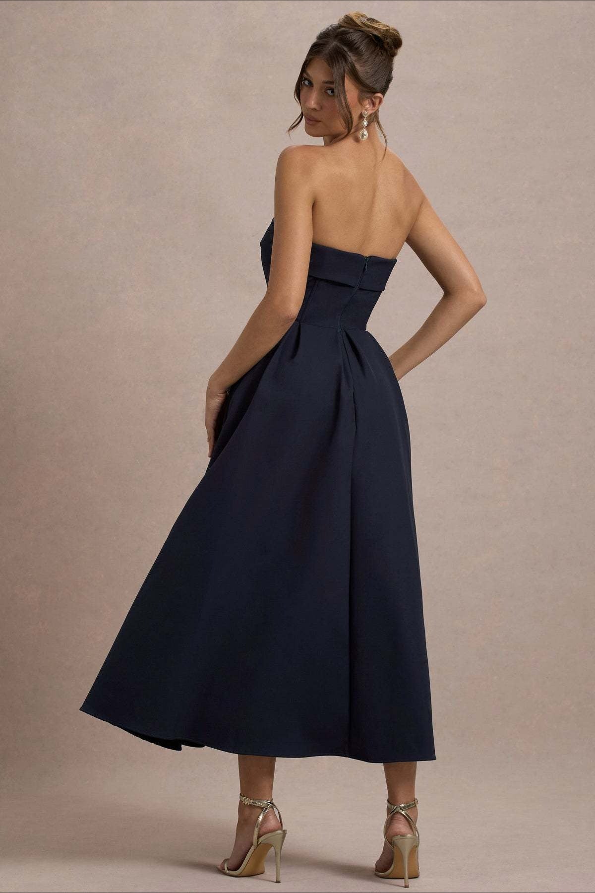 Bandage Strapless Party Dress