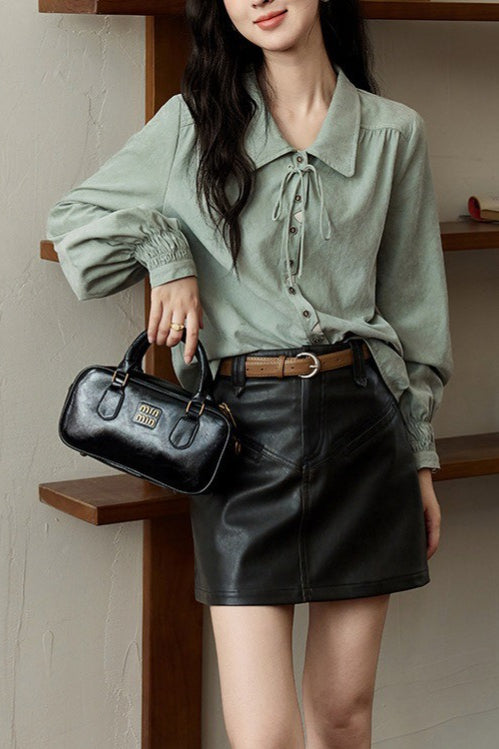 Unique Brushed Texture Blouse Main image