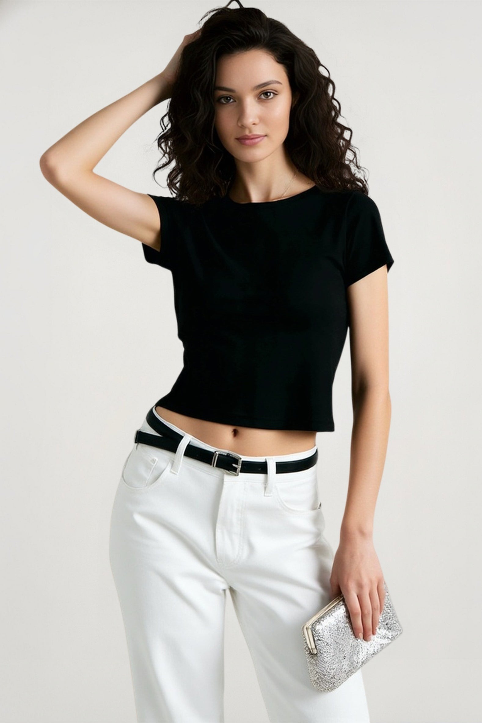 Bodycon Cropped Slim T-shirts Main image