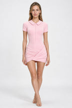Sexy Pure & Sexy Slim Fit Bodycon Skirted Bodysuit Short Mini Dress