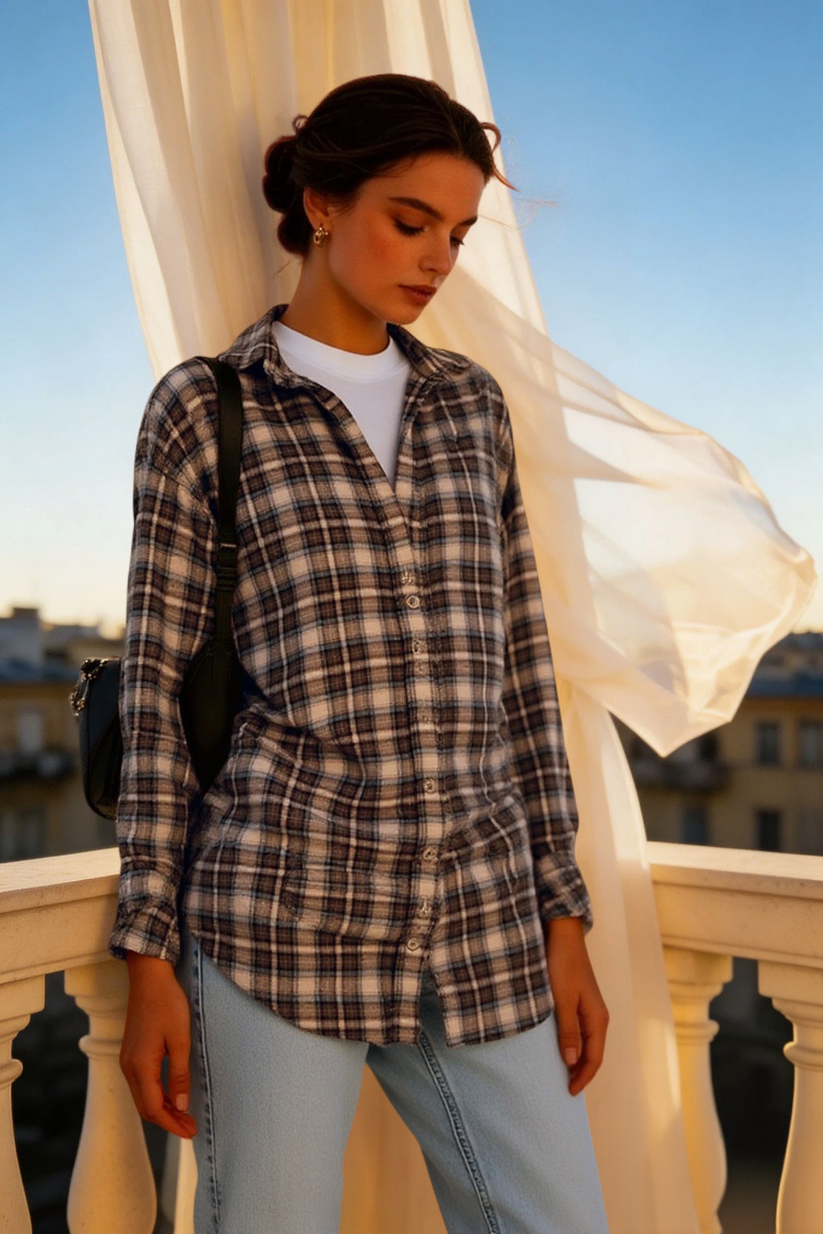 American Vintage Plaid Blouse Main image