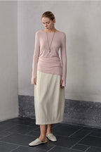 Lightweight Wool Blend Knit Top