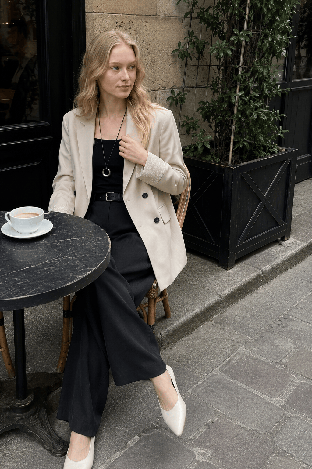 Loose Fit Long Sleeve Blazer Secondary image