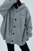Loose Fit Drawstring Sweater