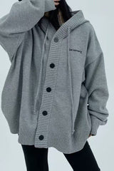 Loose Fit Drawstring Sweater