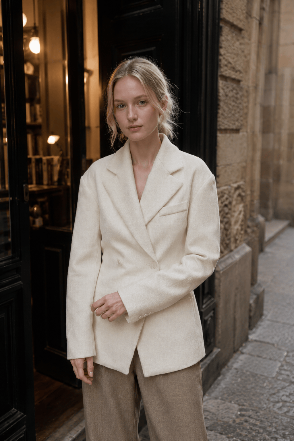 Lapel Relaxed Fit Blazer Main image