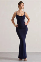 Lace Backless Cami Bodycon Mermaid Maxi Dress