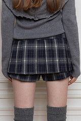Plaid Low Waist Bodycon Mini Skirt