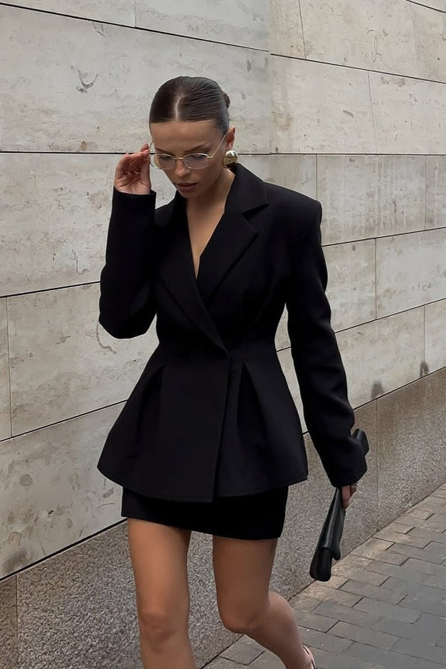 Elevated Waist Defined Blazer Secondary image