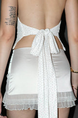 Halter Deep V Backless Glitter Cami Top