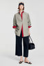 Plaid Cotton Collared Long Sleeve Top