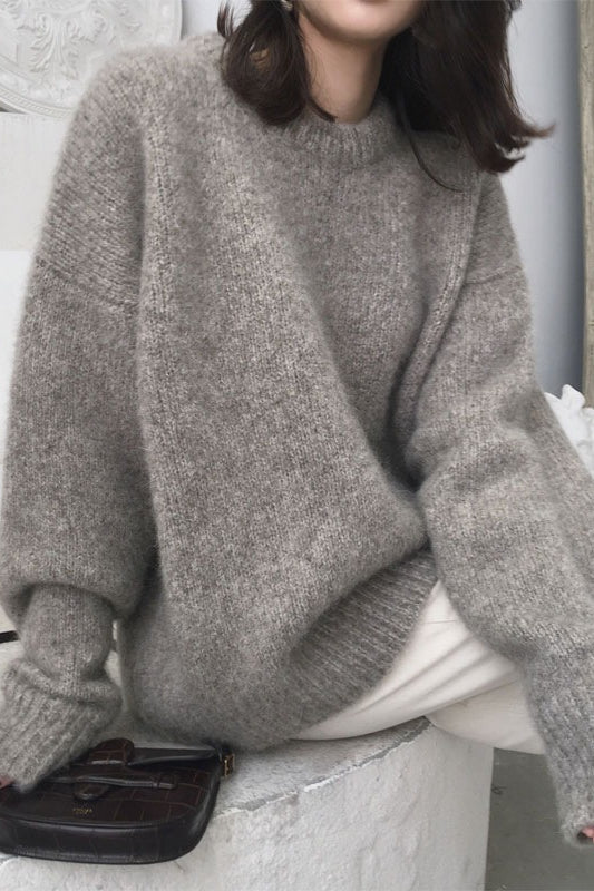 Loose Fit Vintage Style Sweater Main image