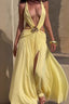 Halter Backless Split  Maxi Boho Dress