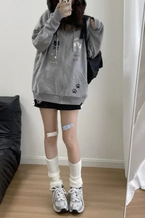 Harajuku Style Cartoon Hoodie Main image
