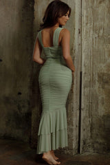 Ruched Allure Slip Dress