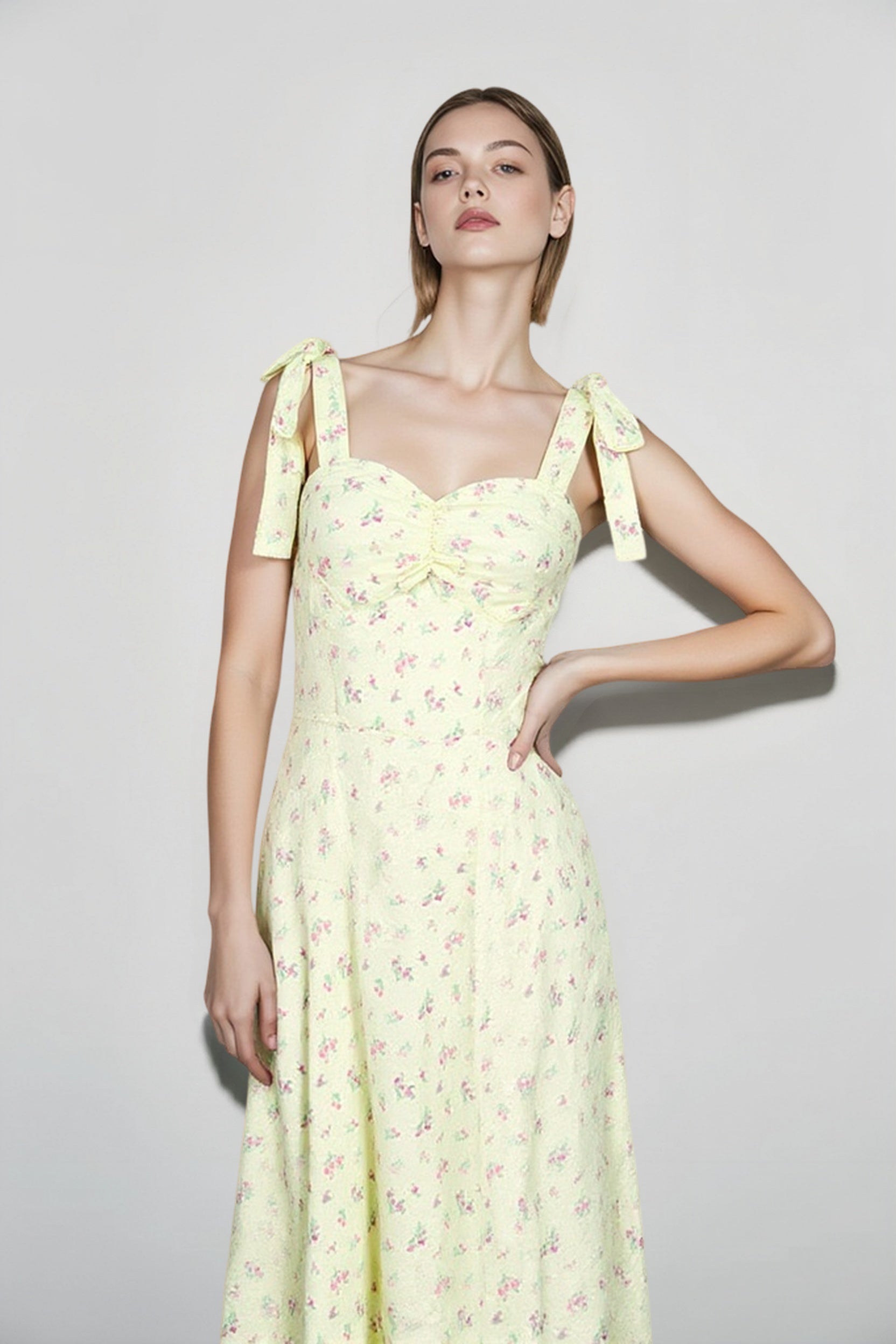 DressBetty - Summer Backless Slip Dress Women Casual Floral Midi Dress Main image