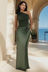 Romantic Crew Neck Sleeveless Slim Formal Dress