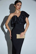 Ruffled Bandage Formal Dress