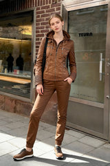 Hooded Leather Jacket