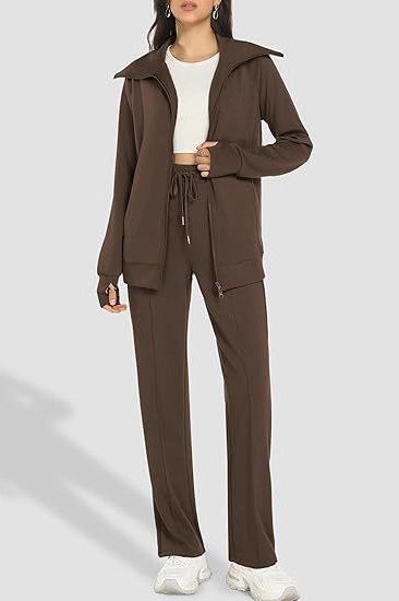 Monochrome Track Jacket Pants Activewear Set Main image