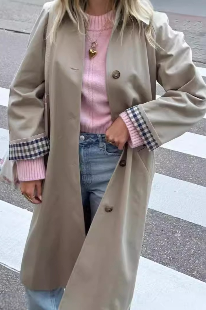 Polo Collar Single Breasted Elegant Overcoat Main image