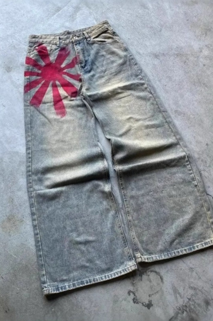 American Vintage Floral Denim Jeans Secondary image