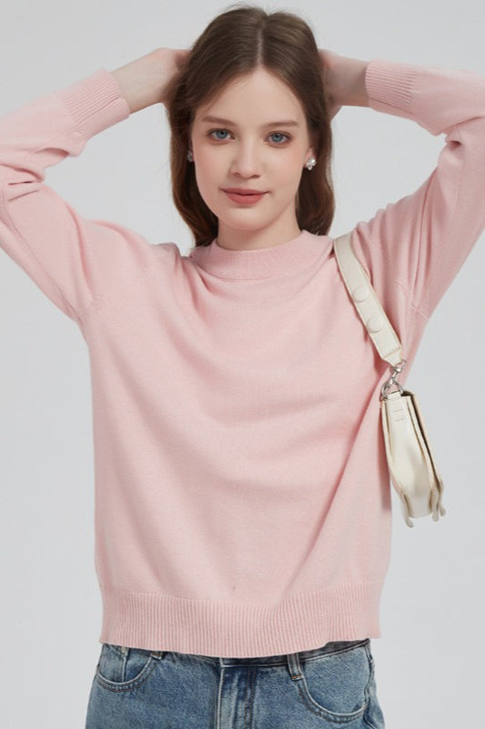 Cotton Solid Shell Knit Top Secondary image