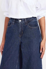 Classic Wide Leg Denim Jeans