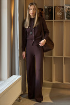 Long Sleeve Knit Cardigan Pants Two-Piece Set