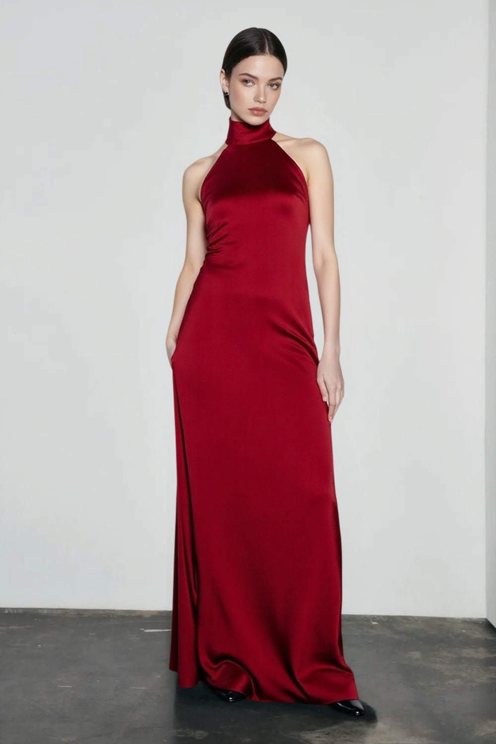 Halter Neck Backless Mermaid Prom Dress Main image