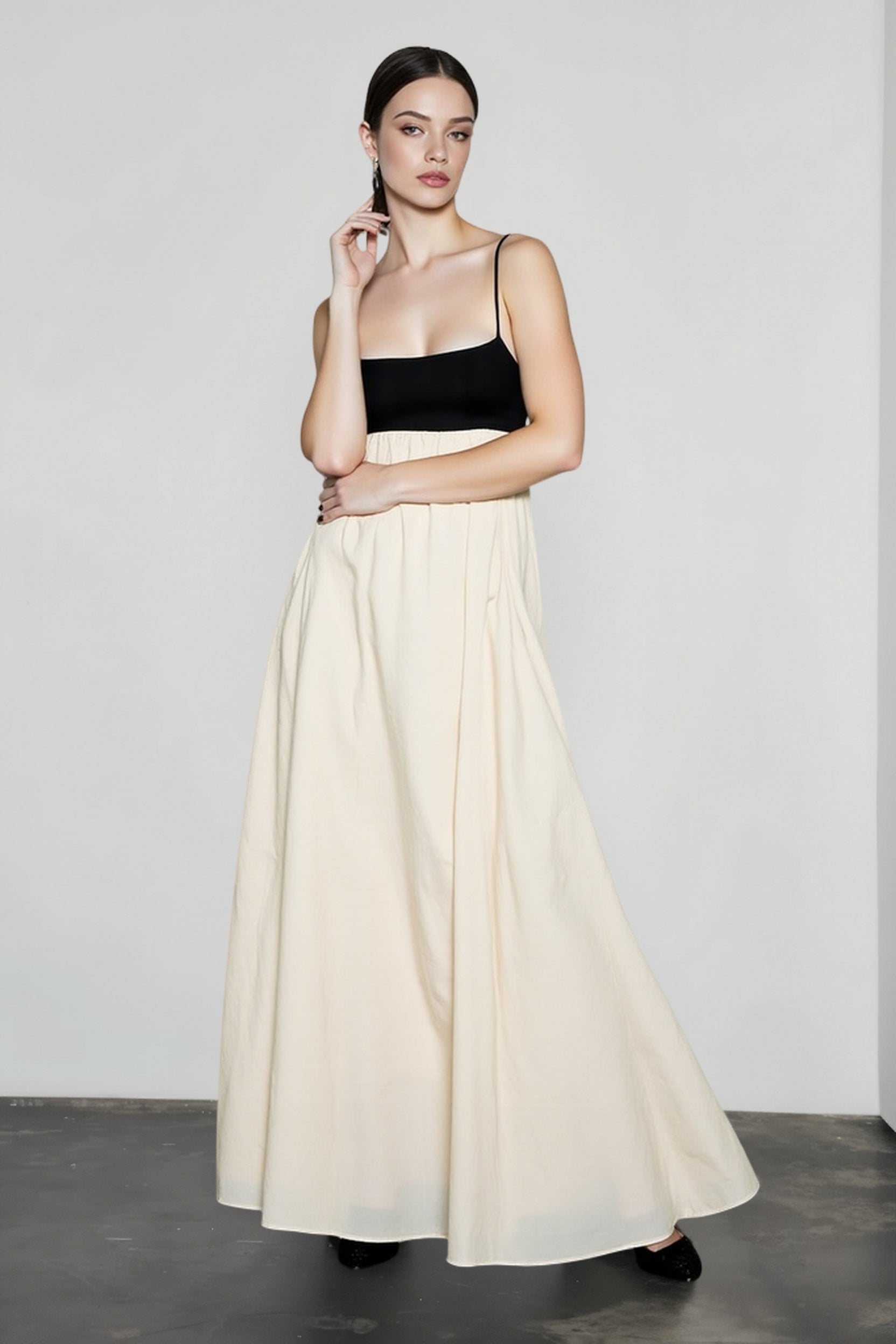 Casual Colorblock Cami Vacation Dress Main image