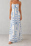 Ruched Floral Off Shoulder A-Line Vacation Dress