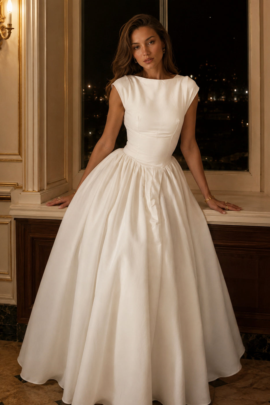 Sexy Off Shoulder Sleeveless Backless Waist Cinched Party Dress Secondary image