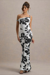 Print One-Shoulder Bodycon Party Dress