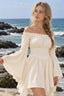 Irregular Flare Sleeve Waist Boho Dress