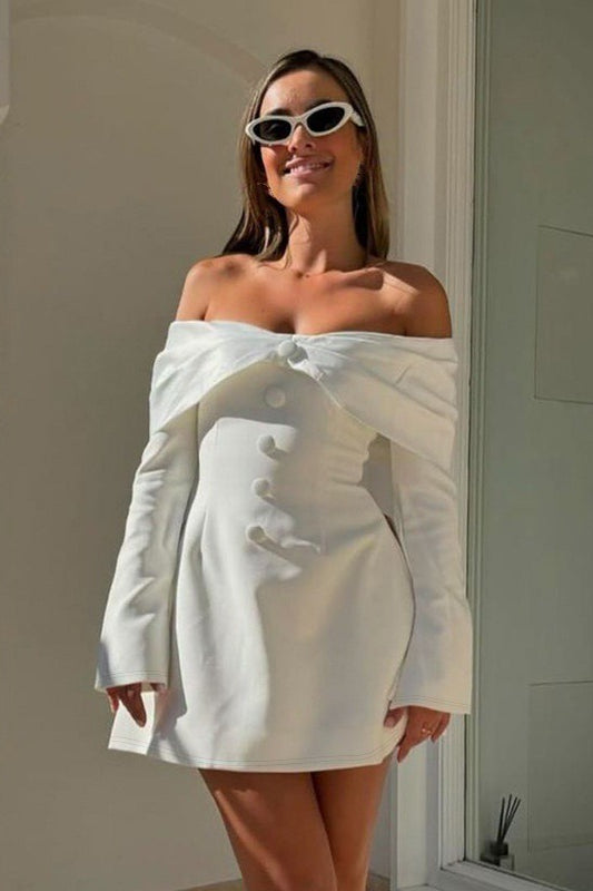 Off Shoulder Lace Ruched Cocktail Dress Secondary image