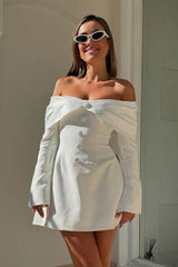 Sexy Off Shoulder Lace Ruched Cocktail Dress