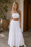 Casual Tube Top Maxi Skirt Set