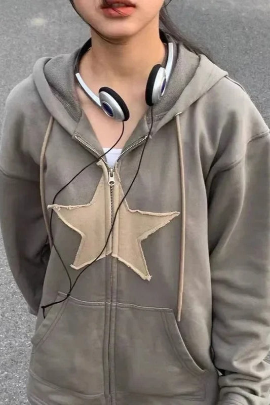 Star Colorblock Fleece Hoodie Main image